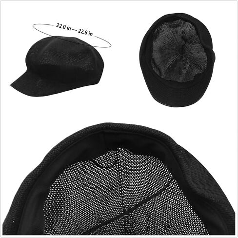 Womens Newsboy Cap Summer Straw Woven Beret Cap Vintage Visor Cap Cabbie Cap in Saudi Arabia