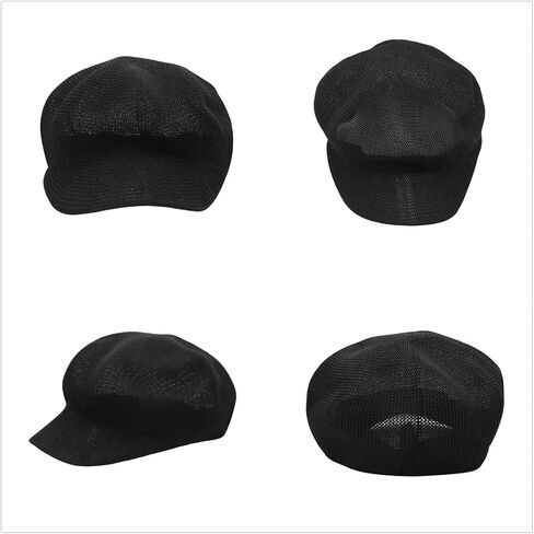 Womens Newsboy Cap Summer Straw Woven Beret Cap Vintage Visor Cap Cabbie Cap in Saudi Arabia