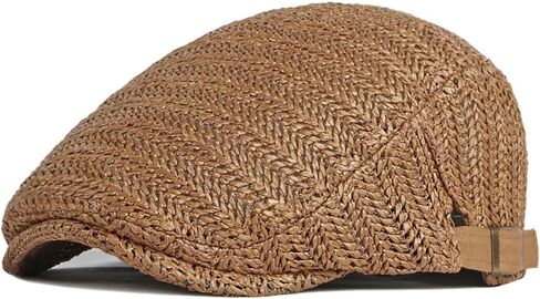Unisex Summer Newsboy Hats Mesh Beret Ivy Cap Cabbie Driving Hunting Flat Cap in Saudi Arabia