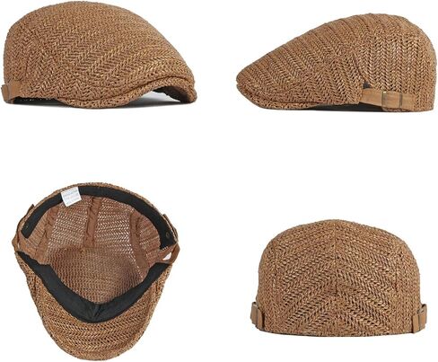 Unisex Summer Newsboy Hats Mesh Beret Ivy Cap Cabbie Driving Hunting Flat Cap in Saudi Arabia