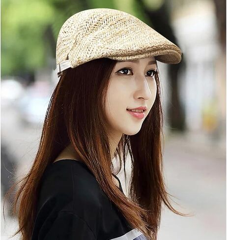 Unisex Summer Newsboy Hats Mesh Beret Ivy Cap Cabbie Driving Hunting Flat Cap in Saudi Arabia