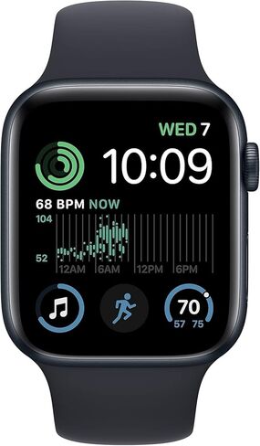 Apple Watch SE (2nd Gen) [GPS, 40MM] - Silver Aluminum Case with Winter Blue Sport Loop, One Size (Renewed) in Kuwait