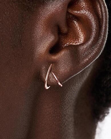 Gold Earrings for Women Trendy 14K Gold Plated Stud Earrings Dainty Minimalis Hypoallergenic Earrings Jewelry Gifts for Her in Saudi Arabia