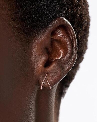 Gold Earrings for Women Trendy 14K Gold Plated Stud Earrings Dainty Minimalis Hypoallergenic Earrings Jewelry Gifts for Her in Saudi Arabia