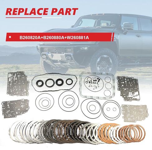 1 مجموعة A6MF1 A6MF2 Auto Transmission Master Kit Seals Seals Gaskets Fits for Hyundai 4WD B260820A B260880A W260881A in Saudi Arabia