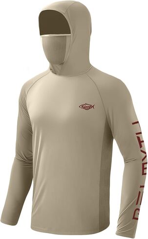 Palmyth Fishing Hoodie for Men Long Sleeve with Mask Sun Protection UV UPF 50+ Shirts Neck Gaiter in Saudi Arabia