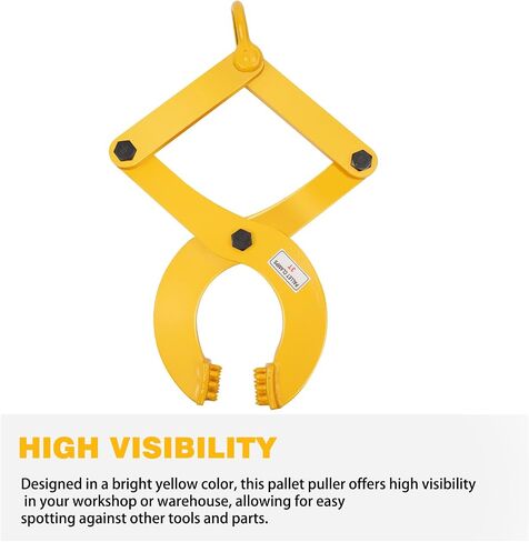 Pallet Puller,3T/6600 LBS Capacity Pallet Jack Puller,Heavy Duty Single Scissor Clamp for Forklift Chain,Pulling Pallets,6.7 Inch Jaw Opening in Saudi Arabia