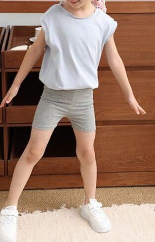 شورتات القطن في VVEWUUU KIDS تحت ملابس رقص دراجة شورتات للملعب الصالة الرياضية الرياضية السلامة السلامة السلامة متعددة الألوان in Kuwait