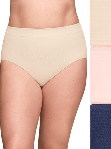 Olga Warners Women's No Pinching No Problems 3 Pack Seamless High Waist Brief in Kuwait