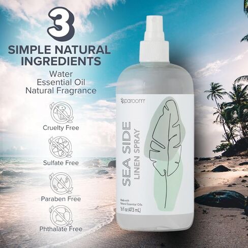 بياضات سباروم العلاجية ورذاذ الغرفة المعطر المصنوع من الزيوت العطرية، 16 أونصة، اللافندر ~ الاسترخاء، الأزهار، المهدئ in Kuwait