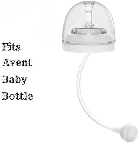 ChengFu Baby Bottle Lid, Baby Bottle Straw Lid, Baby Bottle Straw Cup Compatible with Philips Avent Baby Bottle, Food-Grade Silicone Material, BPA-Free, Spill-Proof in Saudi Arabia