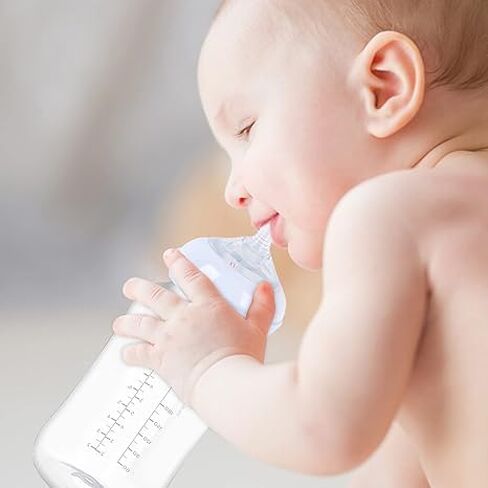 ChengFu Baby Bottle Lid, Baby Bottle Straw Lid, Baby Bottle Straw Cup Compatible with Philips Avent Baby Bottle, Food-Grade Silicone Material, BPA-Free, Spill-Proof in Saudi Arabia