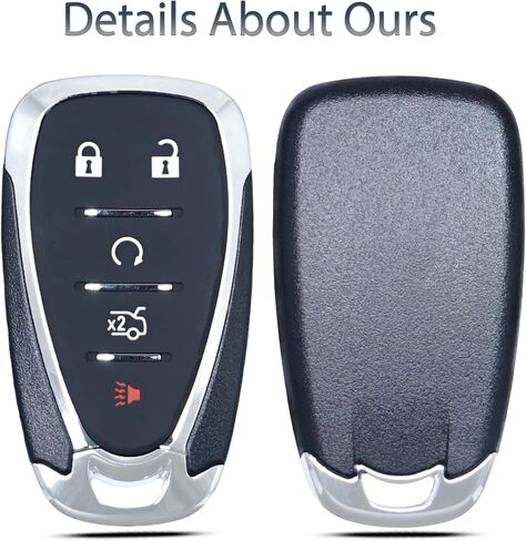 استبدال حالة FOB SHELL Key FOB لـ CHEVY MALIBU CRUZE CAMARO CHEVROLET TRAVERSER BLAZER EXHINOX 2016-2022 دخول غير مفتاح التحكم عن بُعد 5 زر زر (HYQ4AEA HYQ4AA) in Saudi Arabia