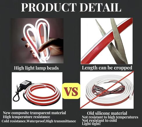 Car led Hood Lights,Multicolor 120modes (70 Inch) 12V, Dynamic car Hood led Strip,Multi Color neon Light kit for car Hood in Saudi Arabia