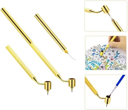 2PCS Detailing Fine Line Fluid Writer Paint Applicator Pen 0.3mm 0.7mm Fluid Writer Paint Applicator Pen Fine Line Painting Pen for Rock Chips and Scratch Repair Cars in Saudi Arabia