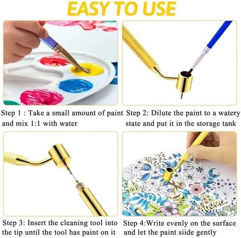 2PCS Detailing Fine Line Fluid Writer Paint Applicator Pen 0.3mm 0.7mm Fluid Writer Paint Applicator Pen Fine Line Painting Pen for Rock Chips and Scratch Repair Cars in Saudi Arabia
