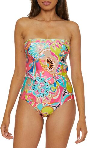 Trina Turk Women's Venus Banded Tankini, Casual, Swimsuit Tops in Saudi Arabia