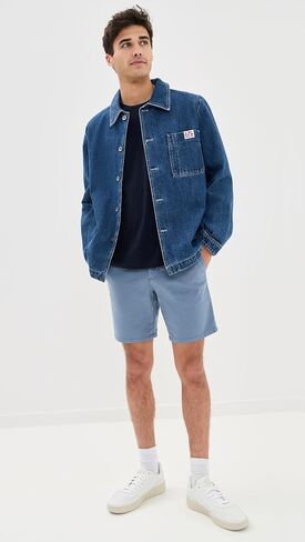 Paige Men Phillips Stretch Sateen Shorts 7.75 " in Kuwait