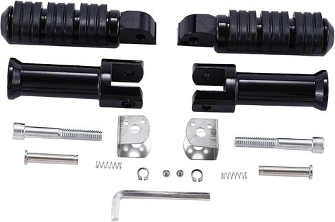 Passenger Foot Pegs Support Mount Bracket Kit Fit Harley Softail Deluxe FLDE Fat Boy Street Bob Breakout 114 FXBR 2018-2024 Gloss Black in Saudi Arabia