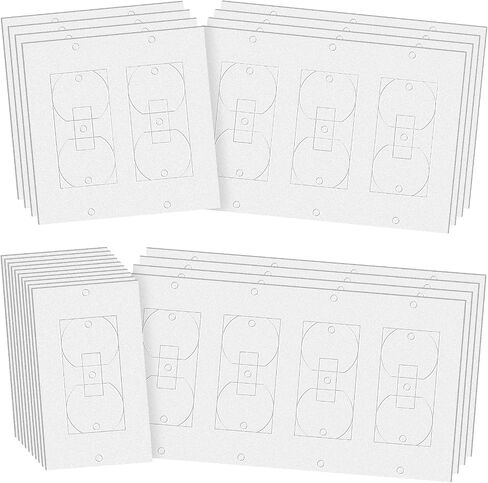 Tondiamo Wall Plate Insulation Gasket Without Adhesive Foam Outlet Insulators and Draft Sealers Insulating Weather Proof Pads Wall Insulation Outlet Gasket for Electrical Switch Cover(22Pcs) in Kuwait