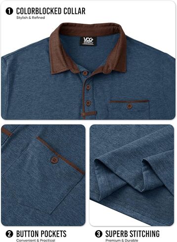 قميص البولو للرجال القميص التكتيكي الجولف الجولف مع جيب (S-XXL) in Kuwait