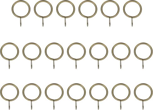 Patikil 20 PCS حلقات الستار مع الثقوب ، 1 "معرف انزلاق خاتم الأطراف المعدنية بسلاسة تناسب قضيب ستارة تصل إلى 0.88" ، برونز أحمر in Kuwait