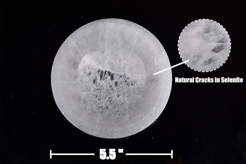 AMOYSTONE Selenite Charging Diamond Shaped Bowl 4"- Polished Selenite Crystal Charge Station for Cleansing Energy in Kuwait