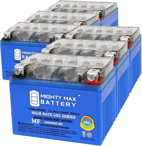 Mighty Max Battery YTX4L-BS Gel Battery for ATV Quad Dirt/Pit Bike 50/70/110/125 CC Brand Product in Saudi Arabia