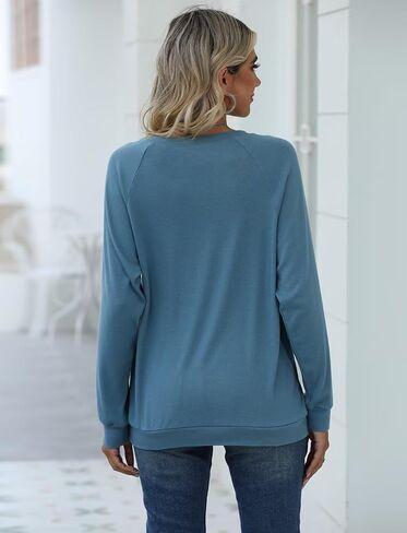 EADINVE Women Crewneck Daisy Print Long Sleeve Sweatshirts Faith-Hope-Love Graphic Tops Casual Loose Fit Pullover Shirts in Saudi Arabia