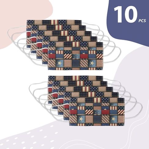 Lunarable Multicolor Face Masks Set of 10 in Saudi Arabia
