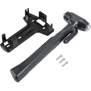 Universal Car Safety Hammer Closp Breaker أداة هروب عاجلة 1 PC نمط ألياف الكربون أسود