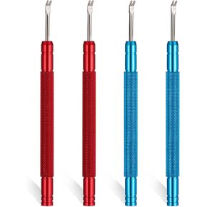 Watch Hand Remover Tools 4 Pcs Watch Minute Second Hour Hands Removal 9 cm Multifunction Puller Watch Tool Professional Watchmaker Repair Tools for Watch Hands Repair Replace -Blue, Red