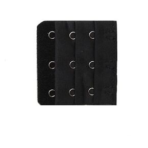 WOIWO 10 PCS Women Bra Extender Strap 3 Hooks 3 Rows Rows Spacing Bra Extender Extension Hooks Strap (Black)