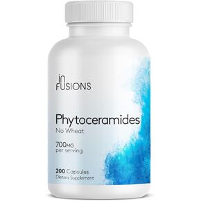 Phytoceramides 200 Capsules Skin Repair Rejuvenation Anti-Aging Support Plant-derived Ceramides 700mg Gluten Free Non-GMO