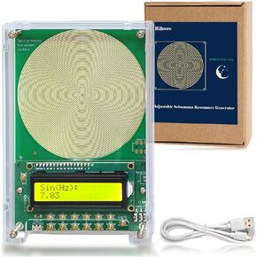 Adjustable Frequency Generator for Healing (0.01Hz-299KHz), 7.83Hz Schumann Resonance Generator, Sine Wave Frequency Healing Device for Improving Sleep & Meditation, USB Powered