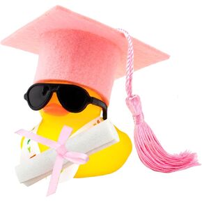 wonuu Rubber Duck Car Decoration Color Graduation Gift, Graduation Sash Certificate for Associate, Bachelor, Graduates, Master, Doctor, Blue