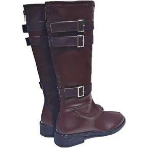 Adult Men Jedi Knight Boots PU Leather Shoes Halloween Carnival Christmas Party Costumes Accessory Boots