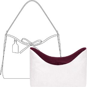 Tote Bag Organizer Insert for LV Carryall M handbag, Custom Fit Inside Premium Prunoir Lightweight WaterResistant Purse Insert with Cup Holder Accessories