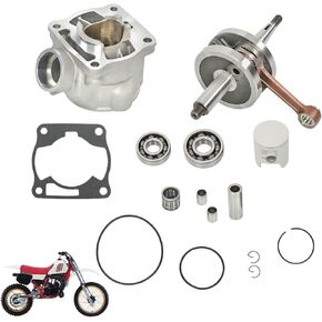 Motorcycle Cylinder Crankshaft Gasket Piston Kit Replacement for YZ80 YZ 80 1993 1994 1995-2000 2001