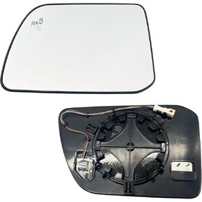 Passenger Right Side Mirror Glass Heated Without Blind Spot Detection Without Auto Dimming Replacement Compatible with Lincoln MKX 2011-2015 for Ford Edge 2011-2014 (Passenger Side Heated No-Blind)