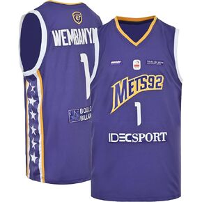 Fotn Men's #1 Jersey مطرزة على كرة السلة القميص Hipster Sweatshirt Stert