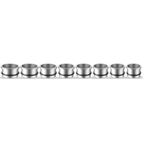 Casvort Unique 0.5mm Increments 00G-1'' Comfy Pain-free Single Flared Dead Stretching Plugs, Hypoallergenic Stretch Friendly Body Piercing Tapers, Pierced Ear Lobe Stretching Kits.