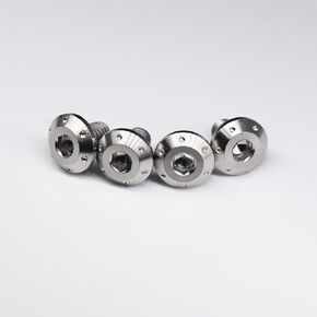 Titanium M4 Replacement Parts Screw Set Motorcycle Helmet Accessories for X14 X15 (Silver)