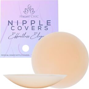 Silicone Women Nipple Covers-Reusable Boob Pasties-Seamless Sticky Breast Petals