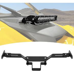 Wsays Front Hood Shock Tower LED Light Pod Mount Brackets Compatible with Can Am Maverick R Max 2024-2025