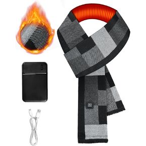 Heated Scarf, Neck Heating Pad, Winter Scarf, Electric Winter Accessory, Soft Stylish Neck Warmer, For Cold Weather