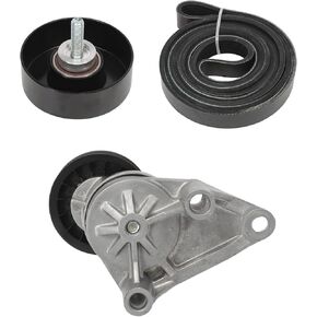Munirater Serpentine Belt Belt Pulley Kit Placepy for Escalade Avalanche Express Yukon 2003-2008