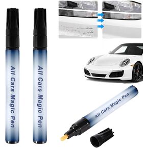 (2pcs) Magic Pen For Car Scratches, Magic Car Scratch Removal Pen, All Cars Magic Pen,Scratch Pens For Cars,Weatherproof Touch Up Paint Pen,Car Paint Scratch Remover Pen