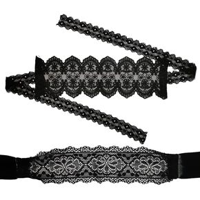 TFTSR Masquerade Masks for Women,Blindfolds Blind Folds for Party Games Adult Couples Play,Black White Lace Venetian Costume