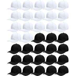 Foaincore 36 حزمة فارغة Cap Baseball Cap bulk قابلة للتعديل قبعة تسامي القبعات للجنسين سائق الشاحنة للرجال نساء